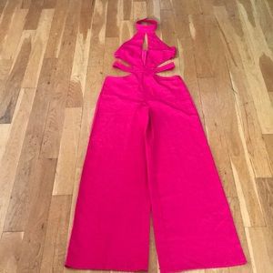Hot Pink Boohoo One Piece Jumpsuit
